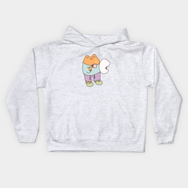 Bedtime froggie Kids Hoodie by PeachyDoodle